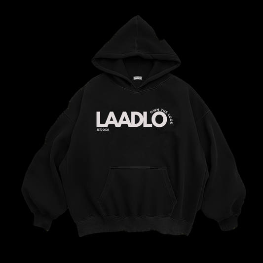 LOVE FOR CARS HOODIE LAADLO OVERSIZED-BLACK