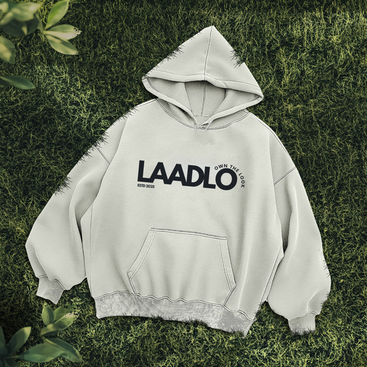 SIGNATURE LAADLO HOODIE- OFF WHITE
